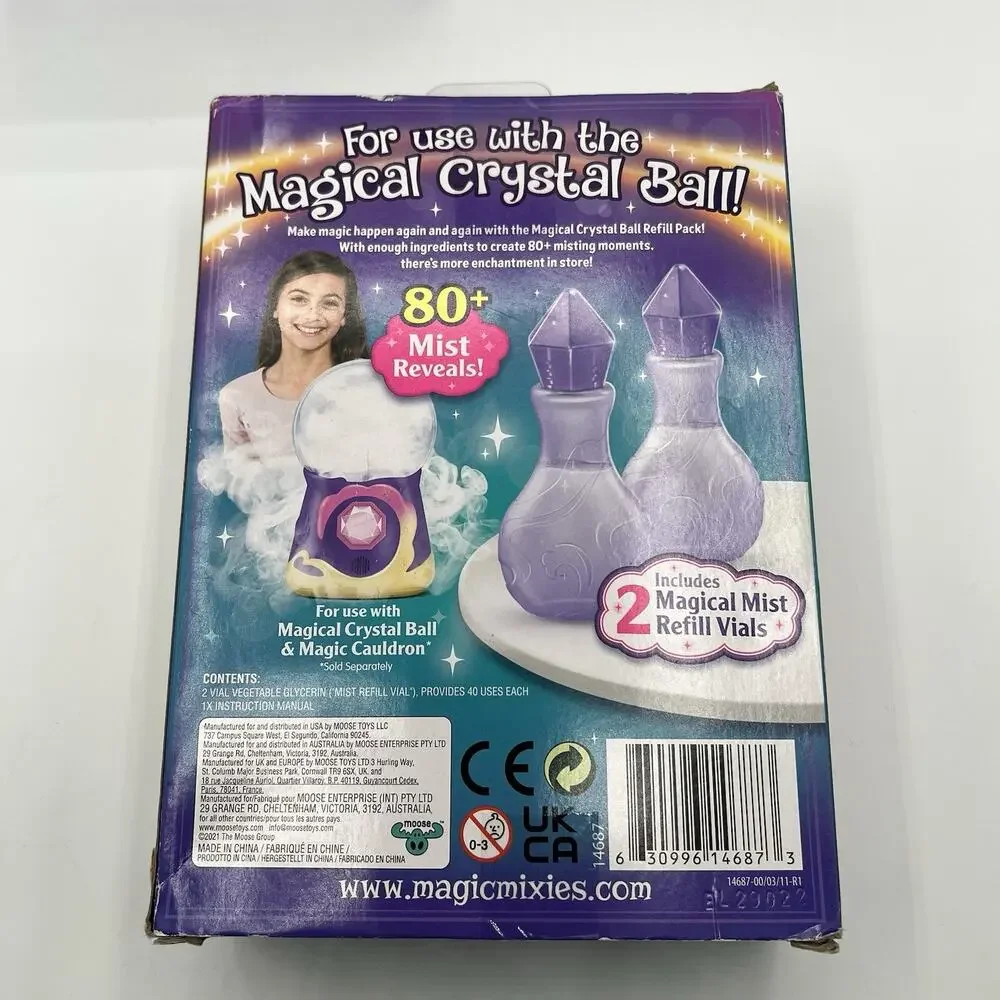 Magic Mixies Magical Mist Refill Pack Bundle 2-Pack 4 Vials 160+ Reveals